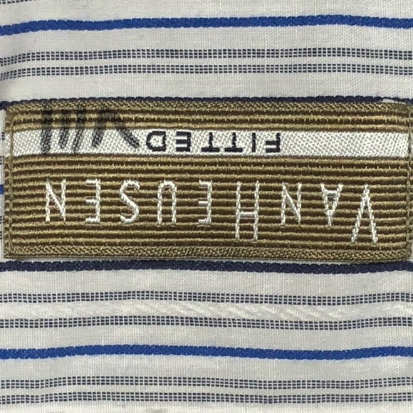 VAN HEUSEN fitted shirt long sleeve 18 36/37 - Picture 6 of 8